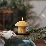 Amanita Mushroom Beeswax Candle