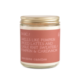 Basic Fall Pumpkin & Cardamom Candle