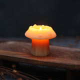 Amanita Mushroom Beeswax Candle