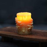 Amanita Mushroom Beeswax Candle