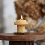 Amanita Mushroom Beeswax Candle