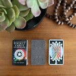 Each of the miniature 78 cards in The Wild Unknown Pocket Tarot Deck & Guidebook is a work of art that explores the mysteries of the natural world and the animal kingdom.