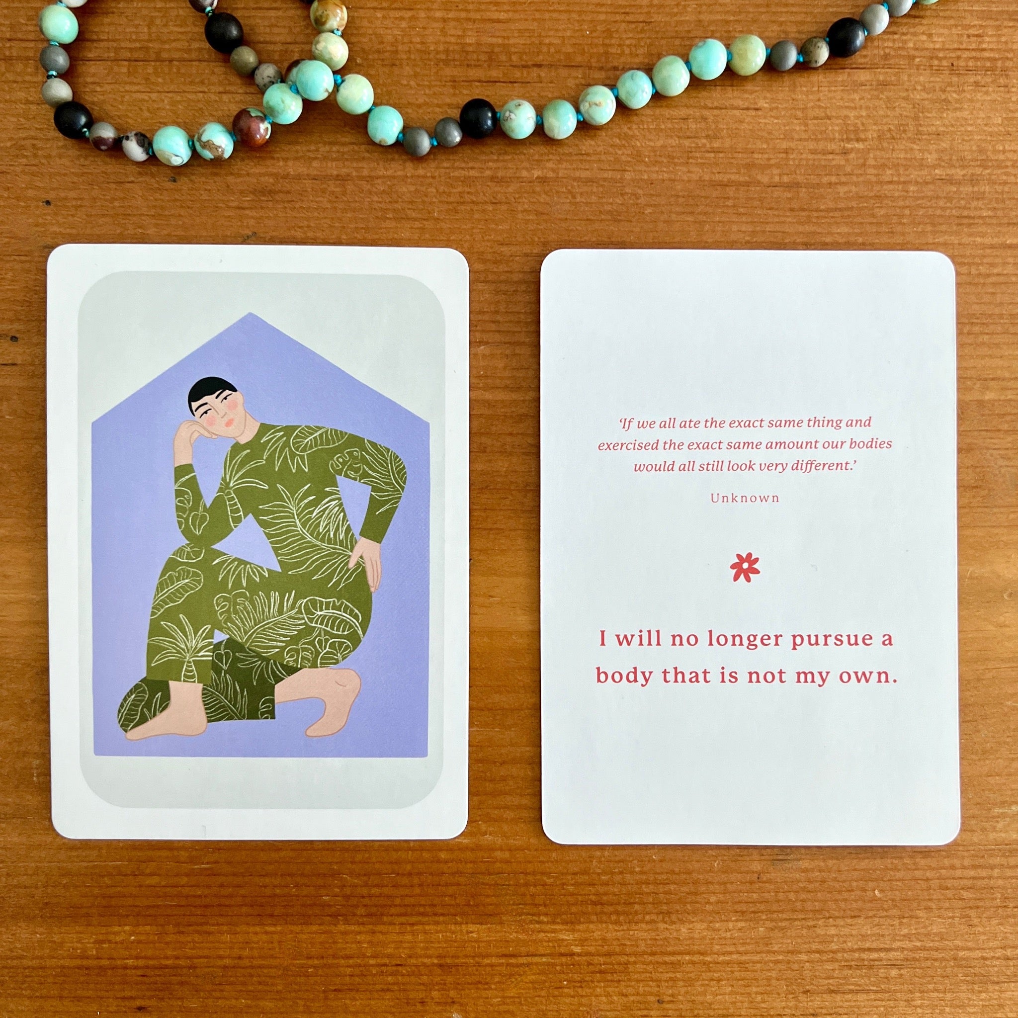 The Body Gratitude illustrated deck of cards helps you to truly celebrate all the ways your body is amazing.