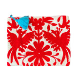 This embroidered Mexican Otomi pouch with colorful tassel will complete your outfit and your day.