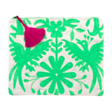 This embroidered Mexican Otomi pouch with colorful tassel will complete your outfit and your day.