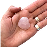 Polished Rose Quartz Crystal Heart
