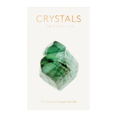 Crystals: The Stone Deck, makes it easy to bring crystal energy to everyday life. Each card features a photo of a gorgeous crystal on the front and an illuminating description of the stone's powers on the back