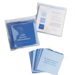 Calm Shower Affirmations cards with packaging on a white background