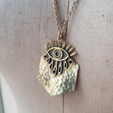 Eye of Providence Brass Necklace