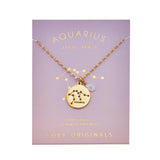 Aquarius Constellation Gold Necklace