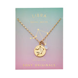 Libra Constellation Gold Necklace