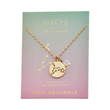 Pisces Constellation Gold Necklace