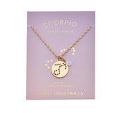 Scorpio Constellation Gold Necklace
