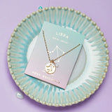 Libra Constellation Gold Necklace