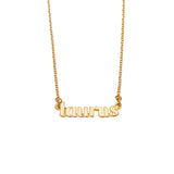 Taurus Zodiac Name Necklace