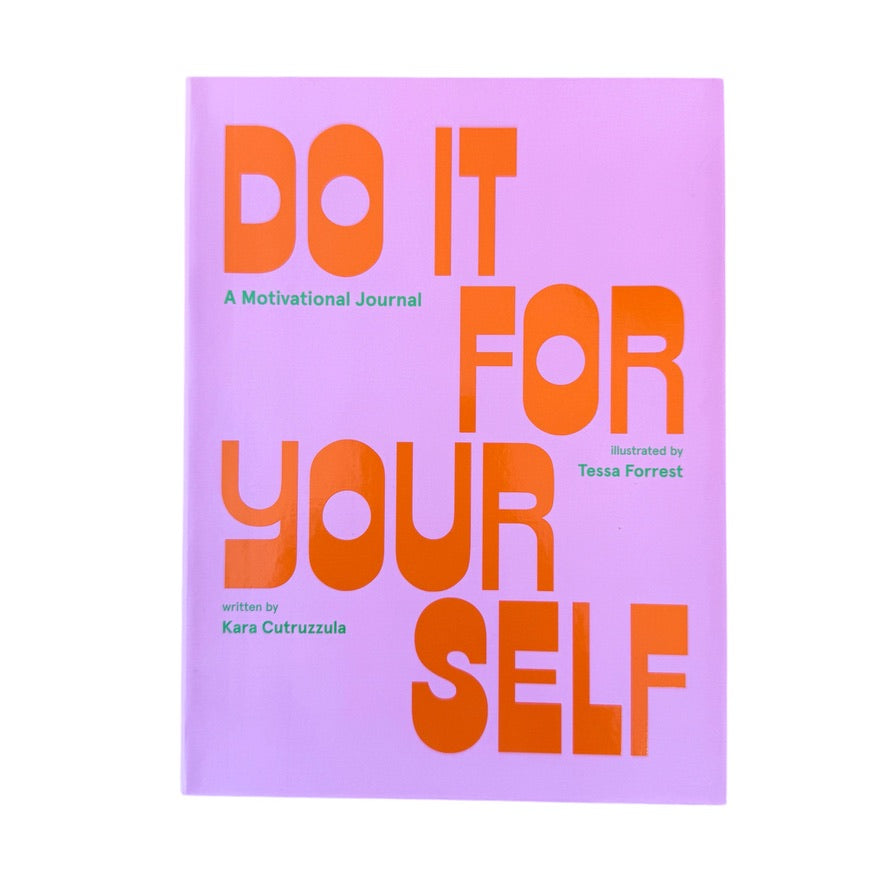 Pink Book titled Do it for Yourself  on white background