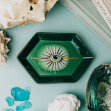 Green Evil Eye Trinket Dish