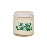 Happy Holidays Mini Candle