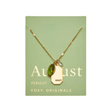 Gold Birthstone Necklace