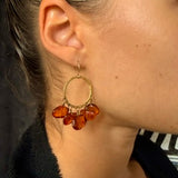 Amber Earthbound Earrings