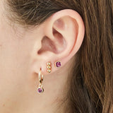 Gold Birthstone Earring Set