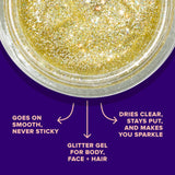 Unicorn Snot Original Glitter Gel - Bling Gold