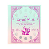 Book titled 'The Crystal Witch' with a crystal design on a gradient cover.