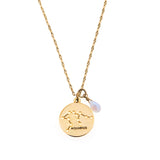 Aquarius Constellation Gold Necklace