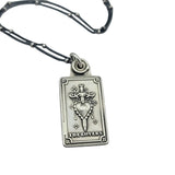 The Lovers Tarot Card Sterling Silver Necklace