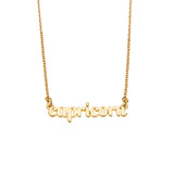 Capricorn Zodiac Name Necklace