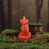 Orange Fox Beeswax Candle