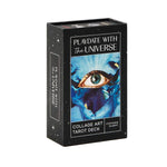 Playdate with the Universe tarot deck packaging on a white background