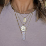 Clear Quartz Point Necklace