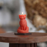 Orange Fox Beeswax Candle