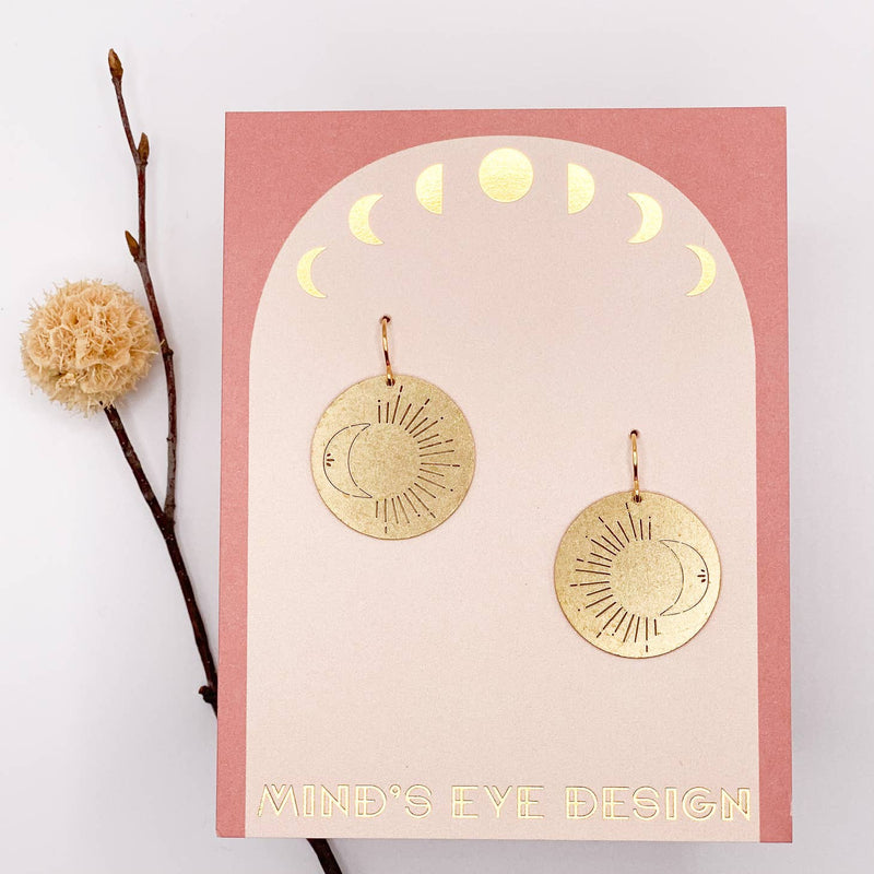 Sun and Moon Eclipse Earrings