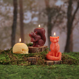 Orange Fox Beeswax Candle