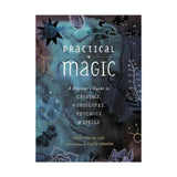 Book cover of 'Practical Magic' with astrological symbols and text.