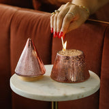 Mercury Holiday Tree Candle - Pink Peppermint