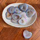 Angel Aura Agate Heart Shaped Crystal