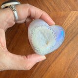 Angel Aura Agate Heart Shaped Crystal