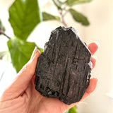 Black Tourmaline Crystal Raw Chunk