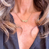 Virgo Zodiac Name Necklace