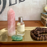Polished Rose Quartz Crystal Obelisk Tower