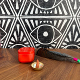 Saffron Rose Incense Cone in Tin