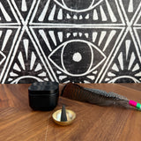 Teak + Tobacco Incense Cone in Tin