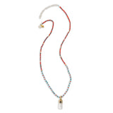 Amazonite Crystal Gemstone Necklace/Triple Bead Bracelet