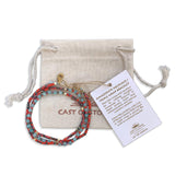 Amazonite Crystal Gemstone Necklace/Triple Bead Bracelet