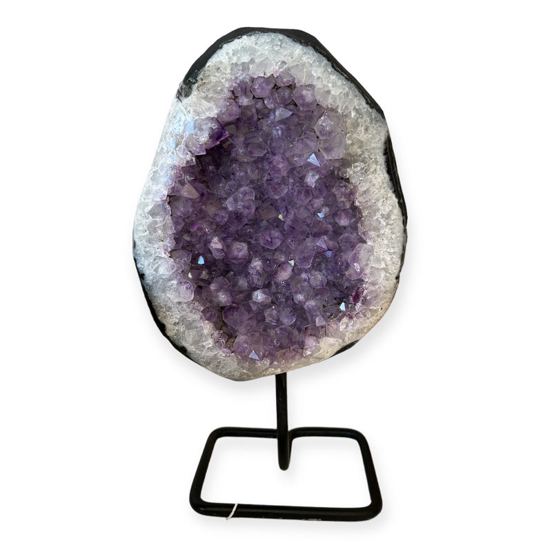 Amethyst Druzy Crystal Cluster on Stand