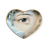 Golden Sparkle Eye Heart Dish