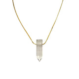 Clear Quartz Point Necklace